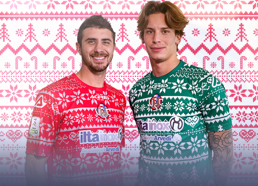 US Cremonese 2021 Acerbis Christmas Shirt #Cremonese #Grigiorossi