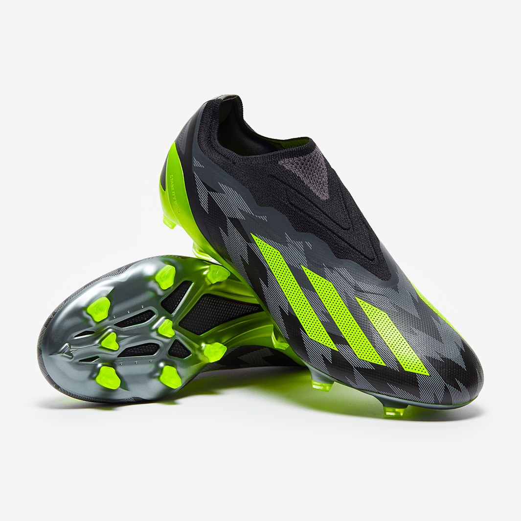 Adidas X Crazyfast 1 Laceless FG Core Black Team Solar Yellow 2 Grey Five Adidas X Crazyfast 1 Laceless FG Core Black Team Solar Yellow 2 Grey Five