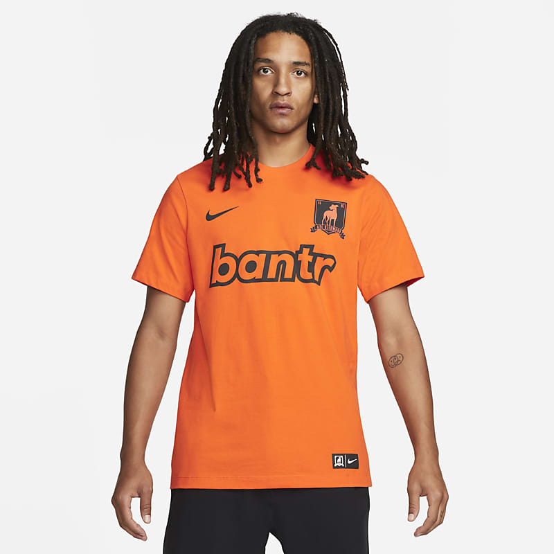 orange football shirt