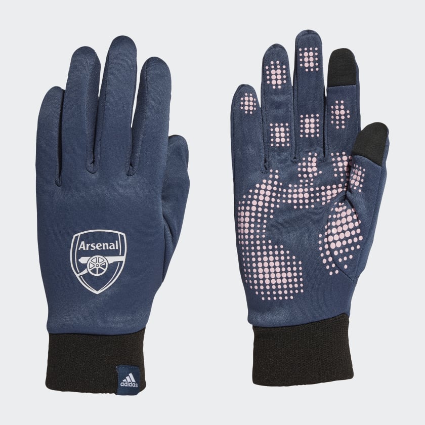 Arsenal Fieldplayer Gloves - Crew Navy / True Pink / Dash Grey