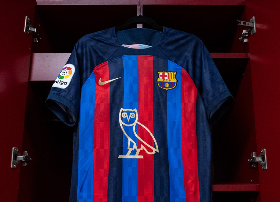 Barcelona to wear Drake's logo on Their Shirts Football Shirt Culture