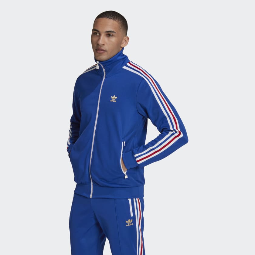 Adidas Beckenbauer (France) Track Top - Royal Blue / White / Team Power Red