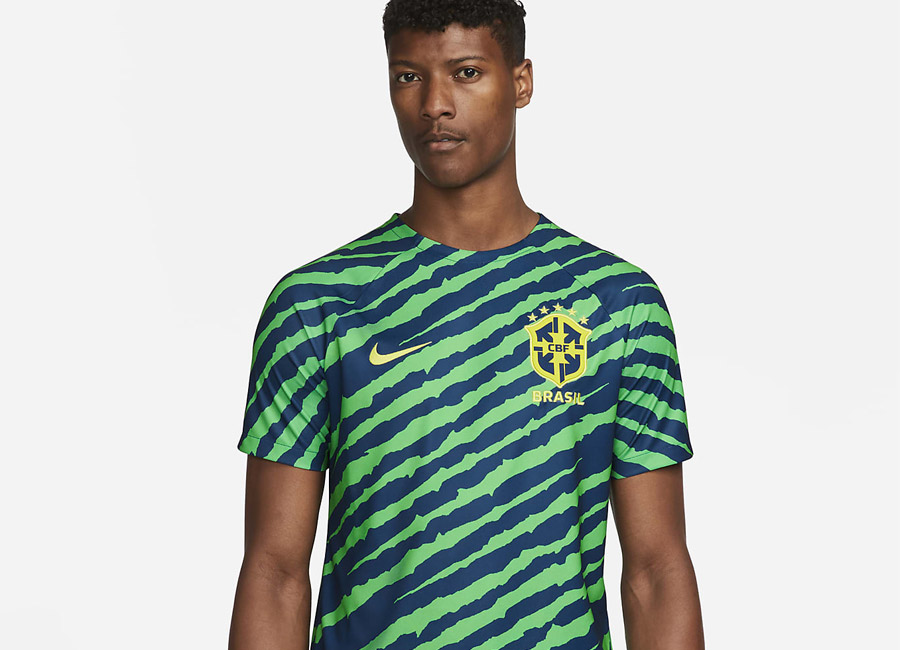 Brazil 2022 Nike Pre-Match Football Top