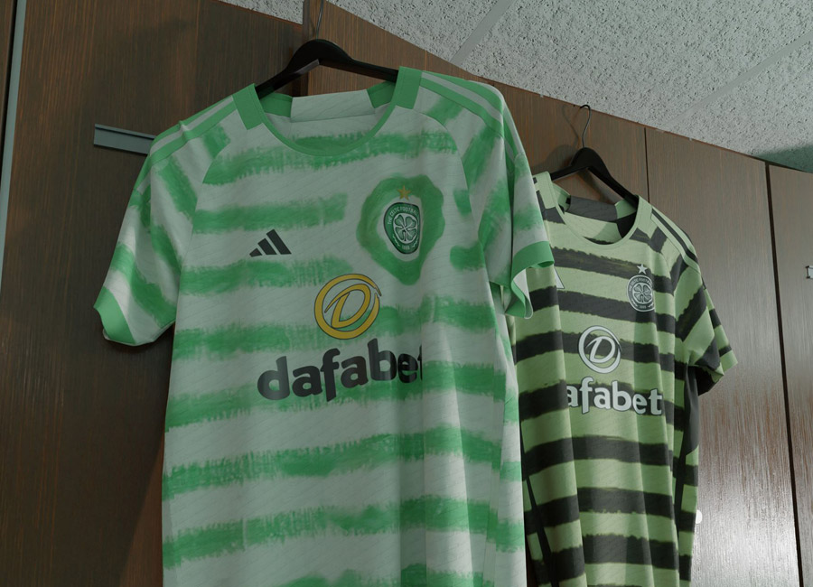 Celtic 2023-24 adidas 'Picasso' Home and Away Kits - Football