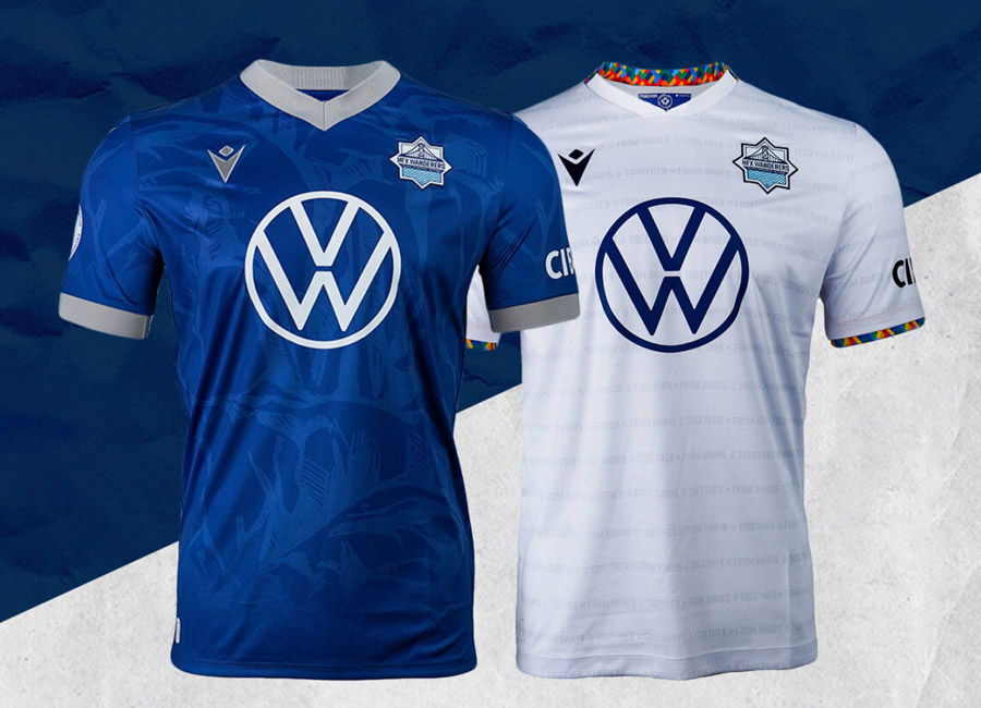 Halifax Wanderers 2023 Macron Home and Away Shirts