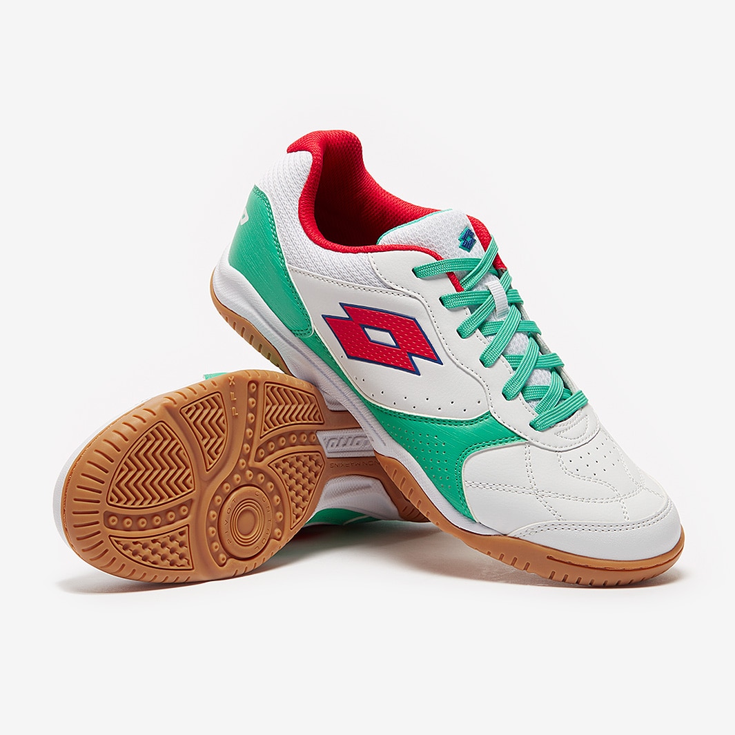 Lotto Tacto 300 VII Indoor -White / Red Poppy / Green