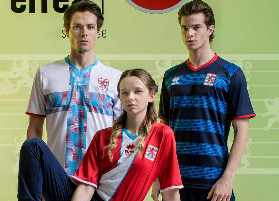 Luxembourg 2022-24 Erreà Home, Away and Third Kits