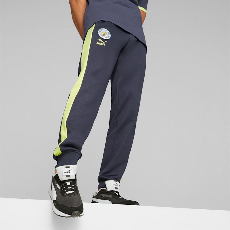 Manchester City ftblHeritage T7 Track Pants - Parisian Night / Fresh Yellow