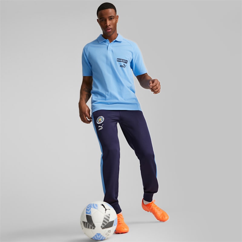 Manchester City F.C. Casuals Football Polo - Team Light Blue / Parisian Night