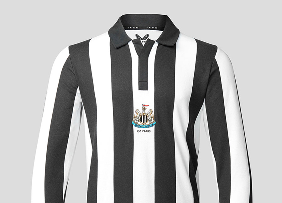Newcastle United 130th Anniversary Collection Shirt - Black / White