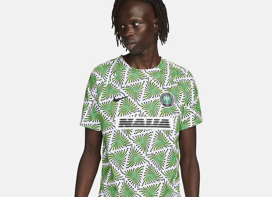 Nigeria 2022 Nike Pre-Match Football Top