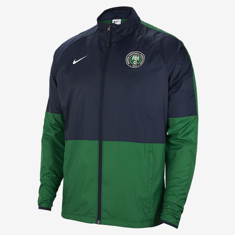 Nigeria Repel Academy AWF Football Jacket - Pine Green / Obsidian / White