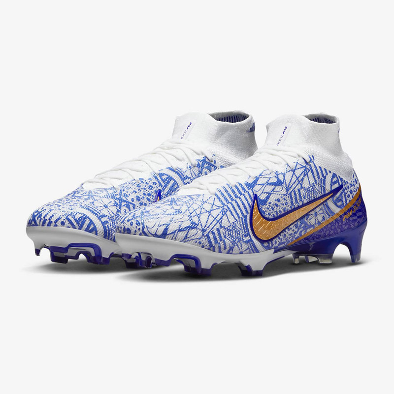 Nike Zoom Mercurial Superfly 9 Elite CR7 FG - White / Concord / Medium Blue / Metallic Copper