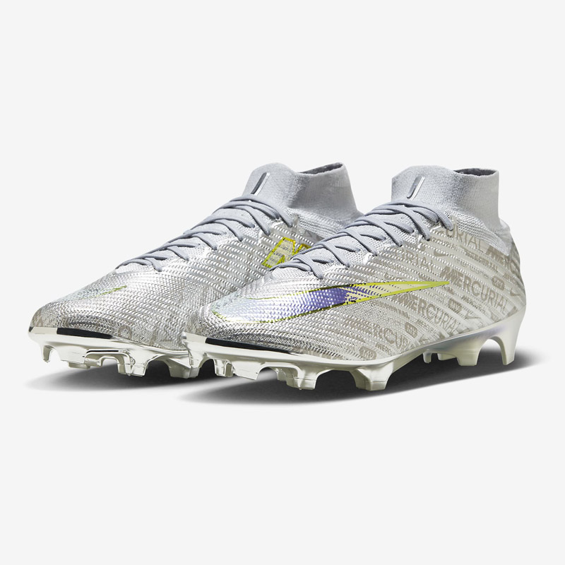 Nike Zoom Mercurial Superfly 9 Elite XXV SE FG - Metallic Silver / Wolf Grey / Pure Platinum / Black
