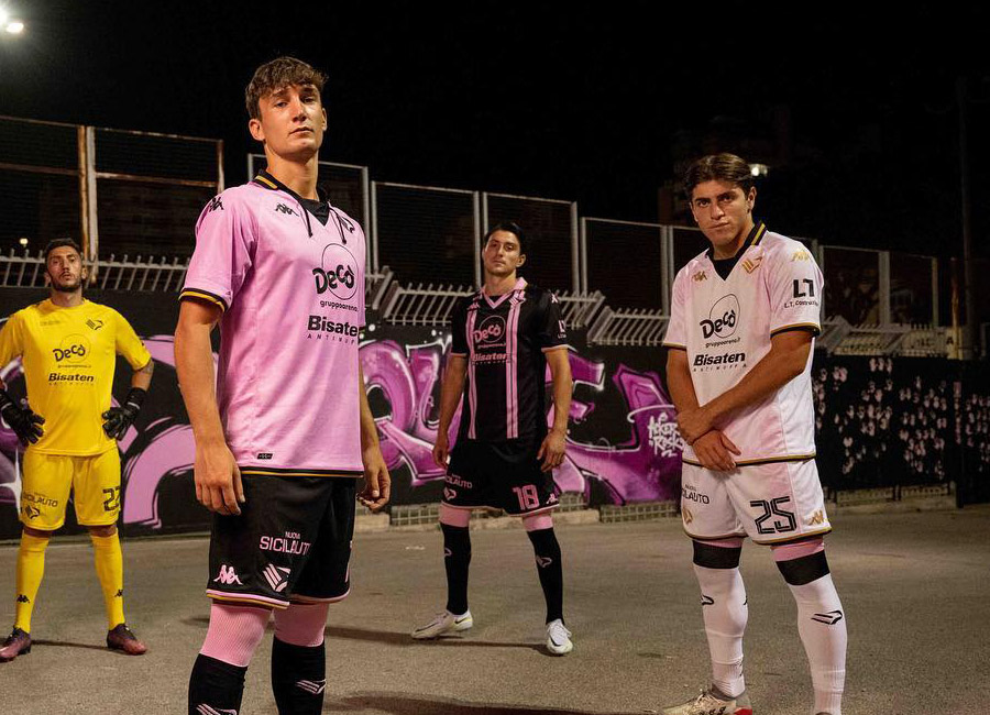 Palermo 2022-23 Kappa Home, Away and Third Kits - Football Shirt