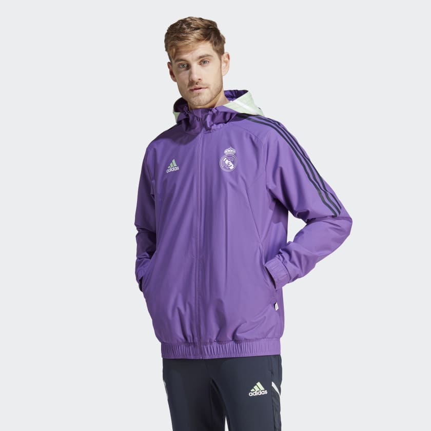 Real Madrid Condivo 22 All-Weather Jacket - Active Purple