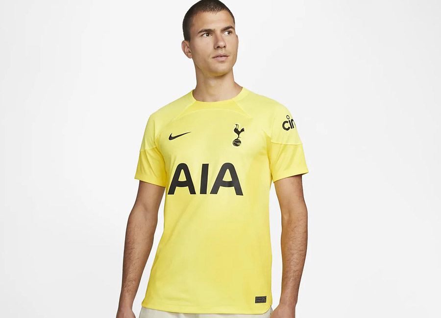 Tottenham Hotspur 22/23 Goalkeeper Shirt - Dynamic Yellow / Chrome Yellow / Black.