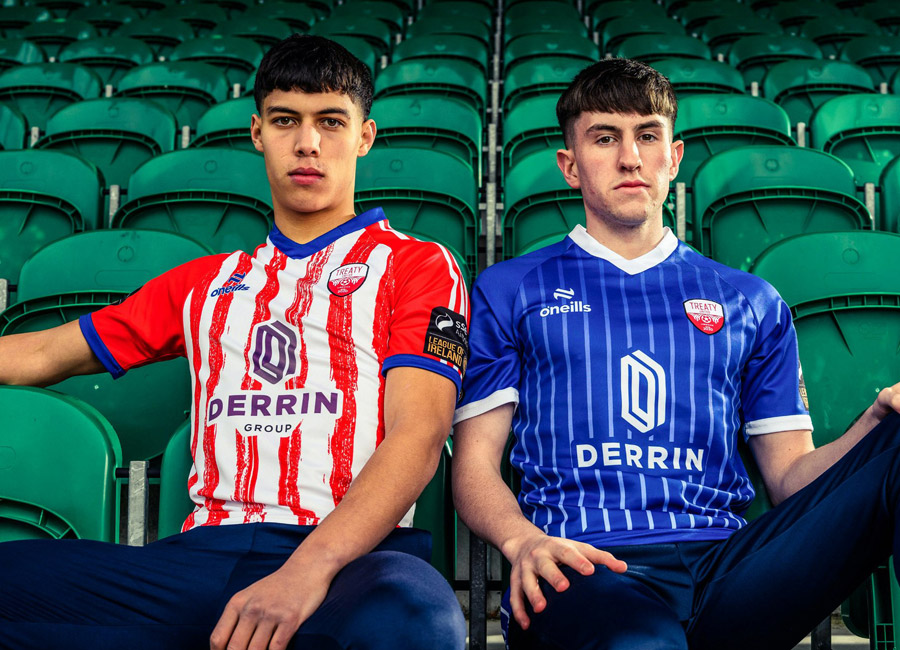 Treaty United 2023 O’Neills Home, Away and Third Kits