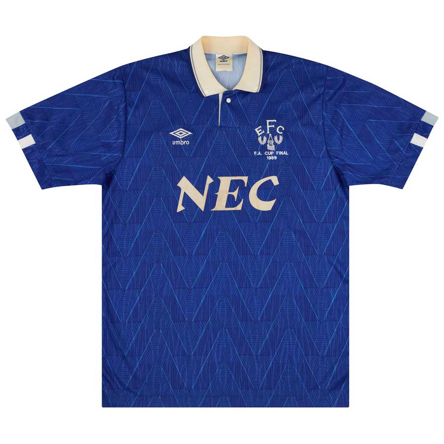 1988-89 Everton Match Issue FA Cup Final Home Shirt