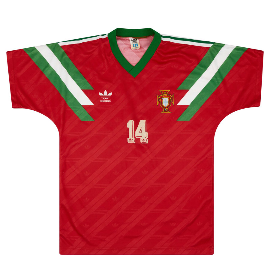 1992 Portugal Match Worn US Cup Home Shirt