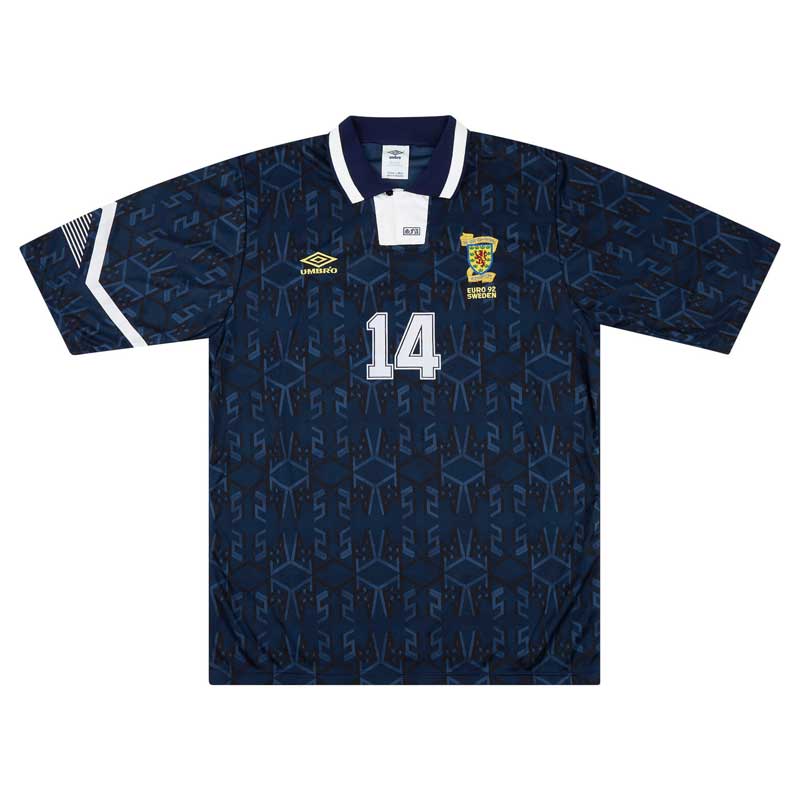 Scotland 1992 Match Issue European Championship Home Shirt 