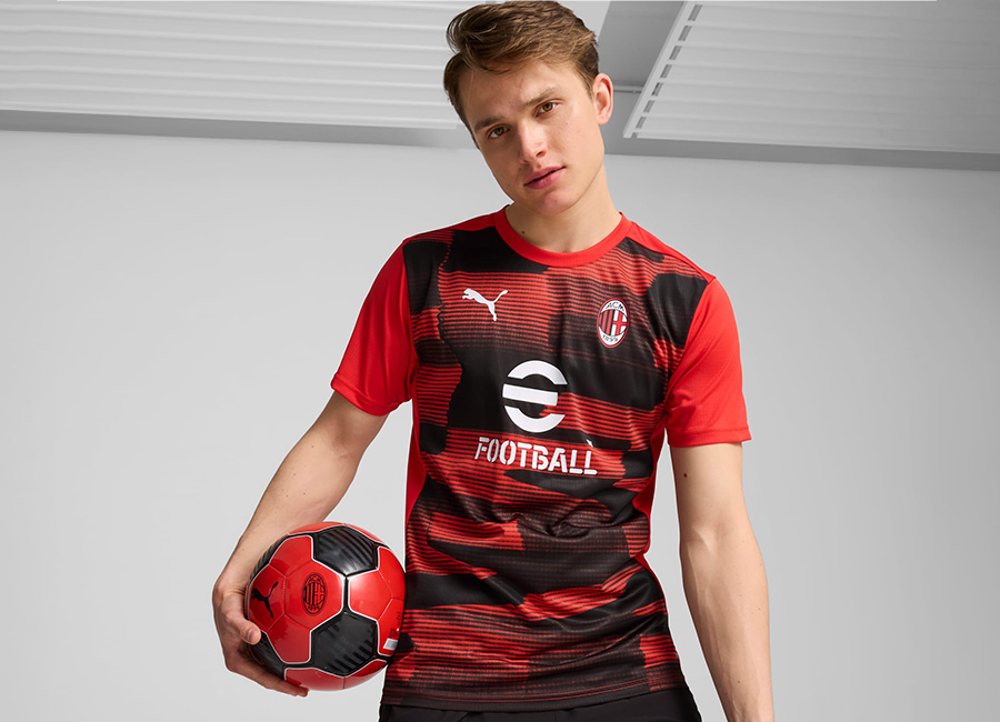 AC Milan 24/25 Puma Pre-match Jersey - For All Time Red / Puma Black