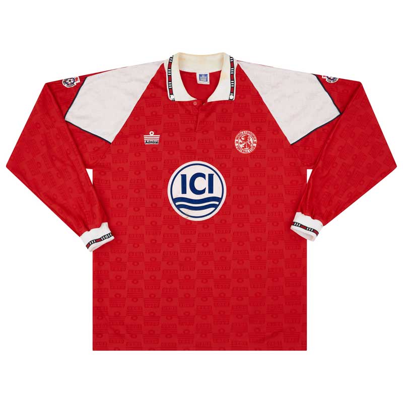 Middlesbrough 1993-94 Match Issue Home Shirt