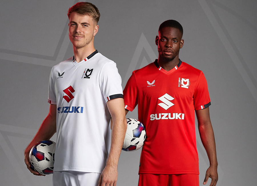 MK Dons 2023-24 Castore Home and Away Kits