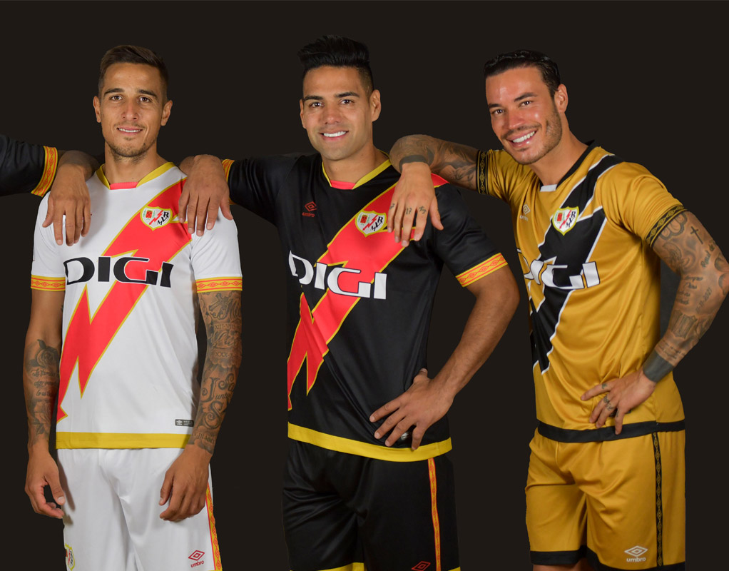 Rayo Vallecano 2023-24 Umbro Home, Away and Third Kits