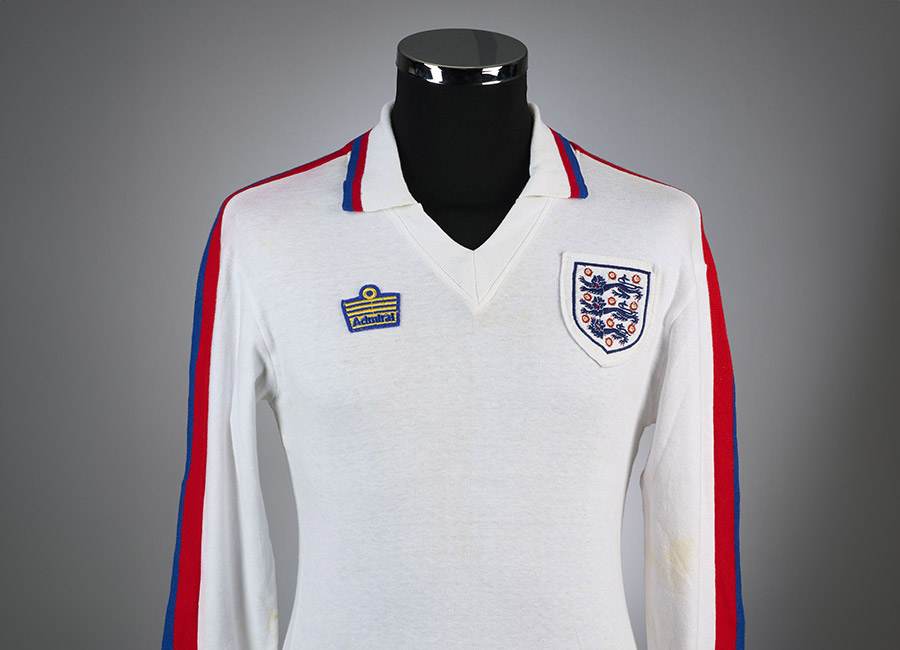 Tony Currie 1978 England Match Worn Shirt