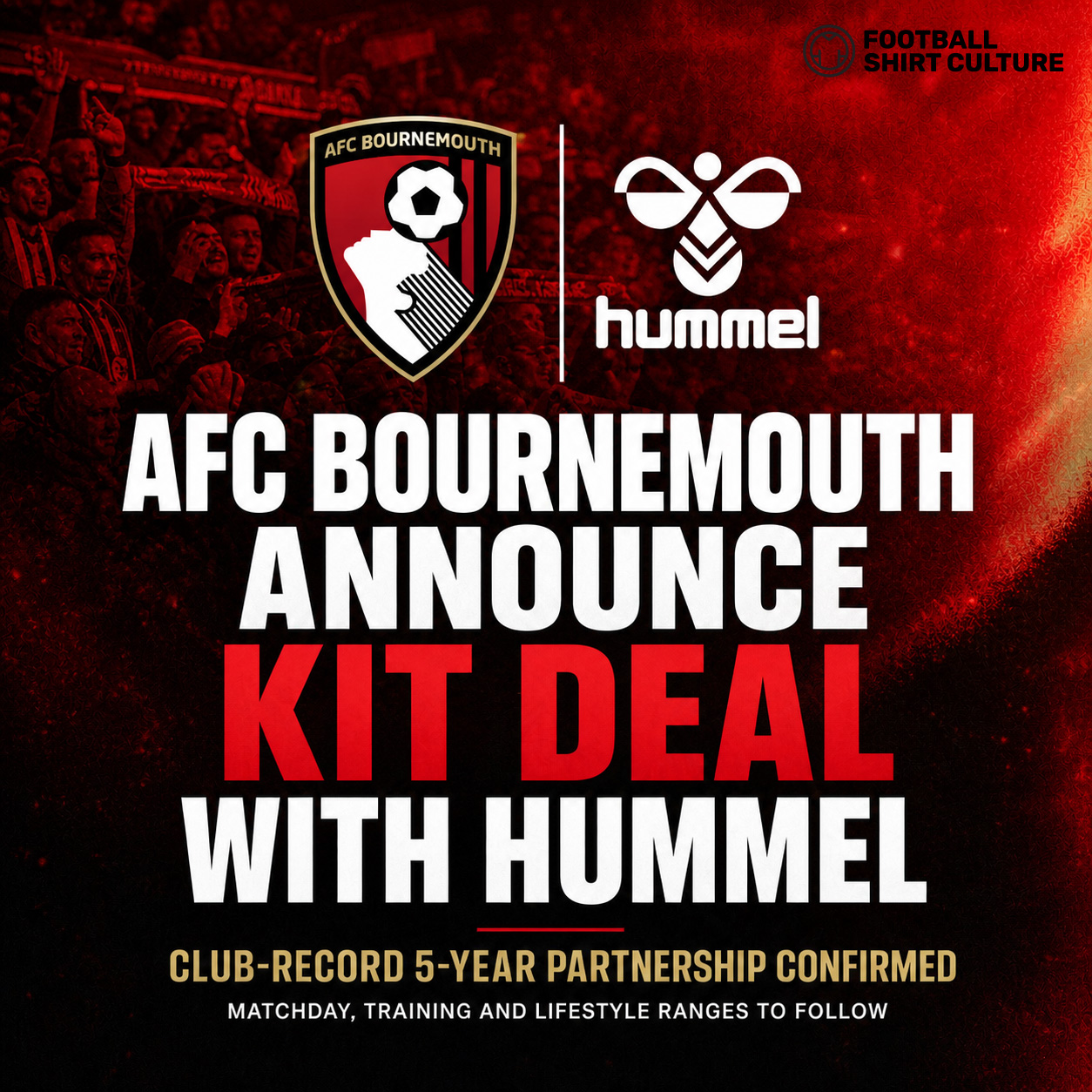 AFC Bournemouth announce kit deal with Hummel