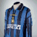 A BLUE AND BLACK 1996-97 INTER MILAN UEFA CUP FINAL SHIRT 