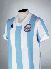 A BLUE AND WHITE ARGENTINA SHORT-SLEEVED SHIRT