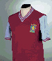 A CLARET AND BLUE 59-60 ASTON VILLA SHORT-SLEEVED SHIRT 