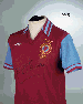 A CLARET AND BLUE ASTON VILLA 1977 LEAGUE CUP FINAL SHORT-SLEEVED SHIRT 