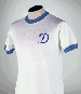 A WHITE AND BLUE DYNAMO KIEV SHORT-SLEEVED SHIRT 