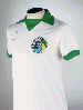 A WHITE AND GREEN COSMOS SHORT-SLEEVED SHIRT 