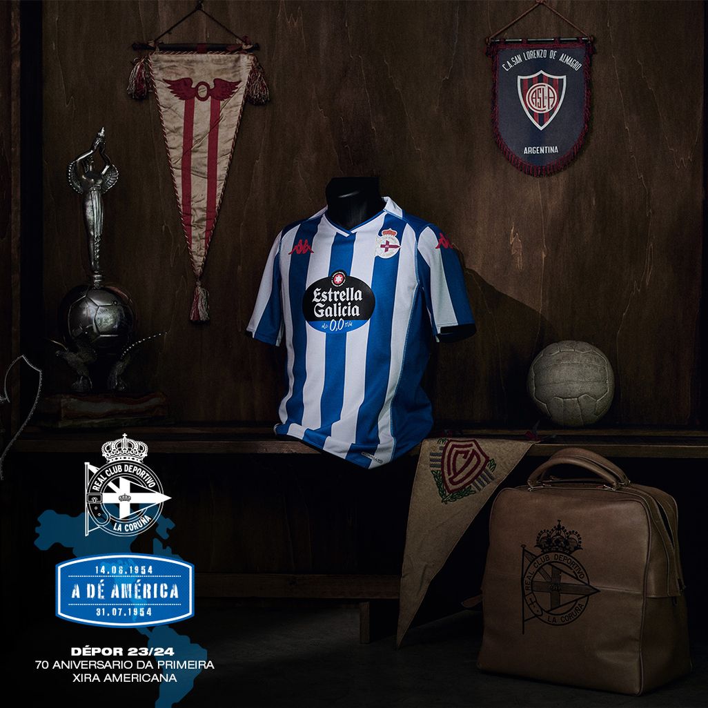 Shorts Kappa Deportivo La Coruña Third Kit Shorts 2023-2024 White-Blue