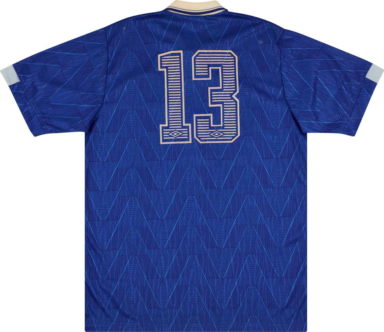 198889 Everton Match Issue FA Cup Final Home Shirt Football Shirt