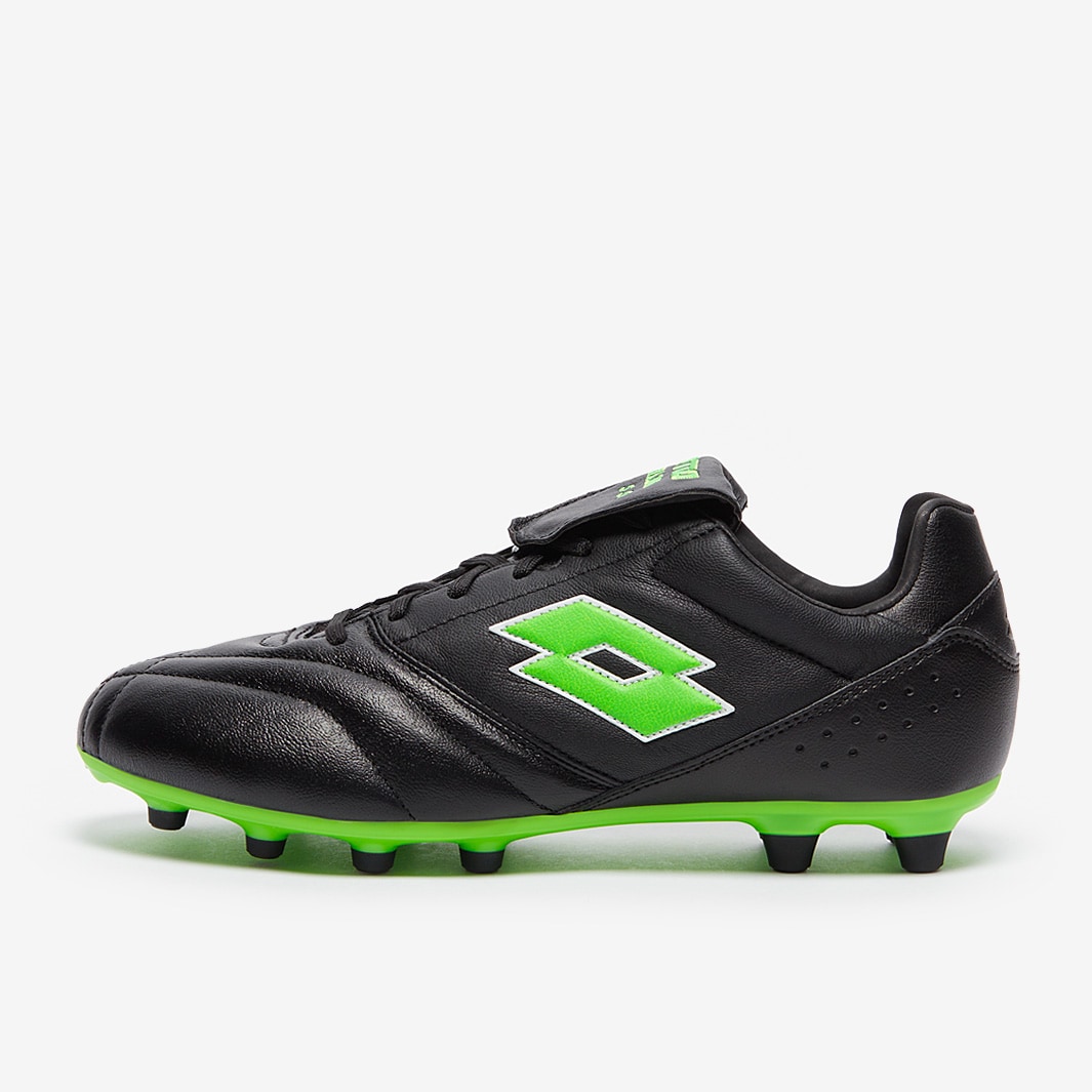 Lotto Stadio 200 III FG 50th Anniversary - All Black / Spring Green