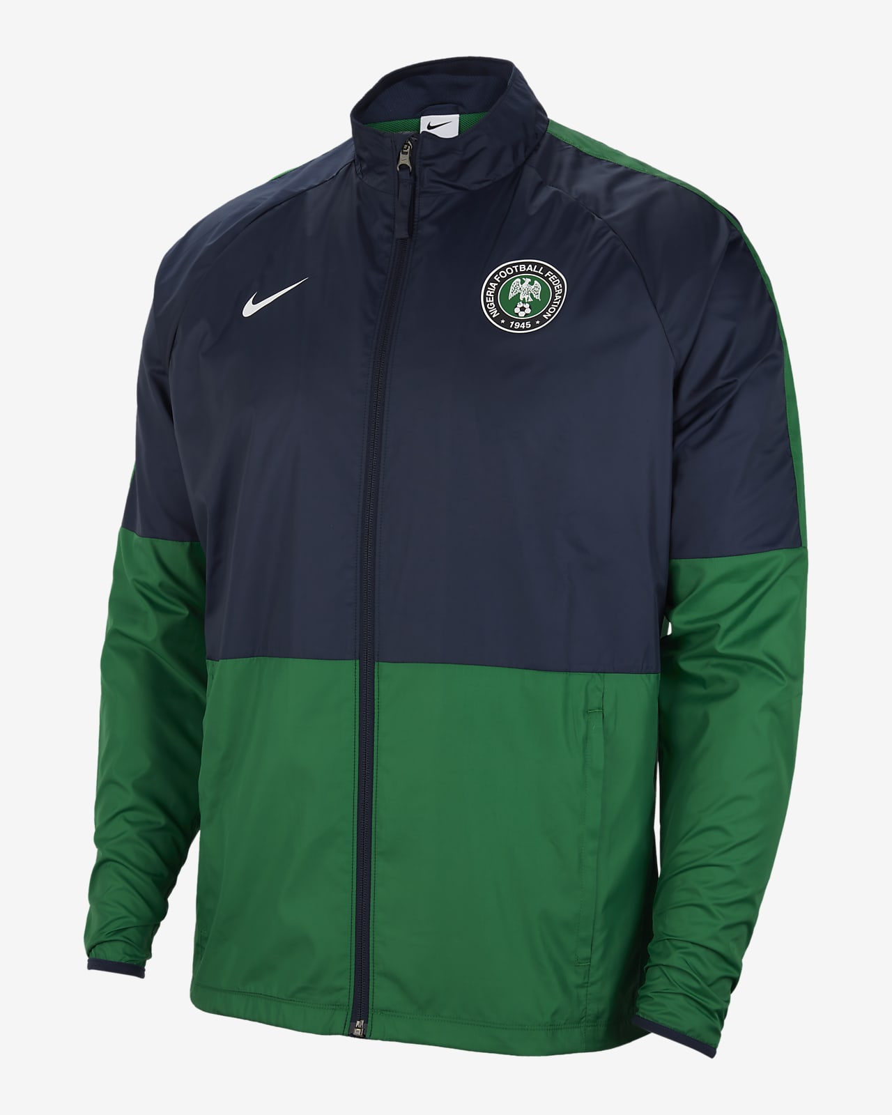 Nigeria Repel Academy AWF Football Jacket Pine Green / Obsidian / White Football Shirt