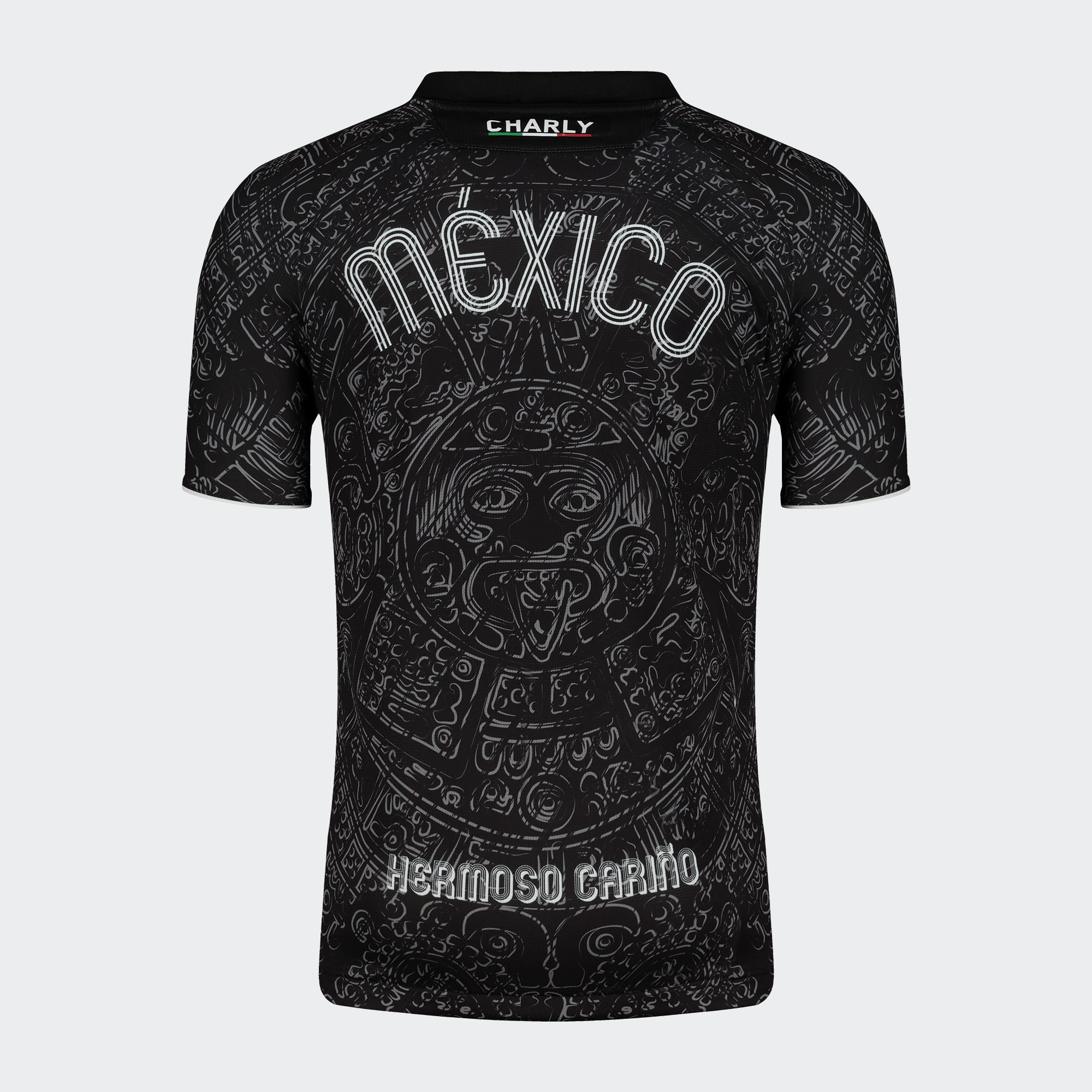 Charly 2024 Mexico Aztec Heritage Jersey Black Football Shirt