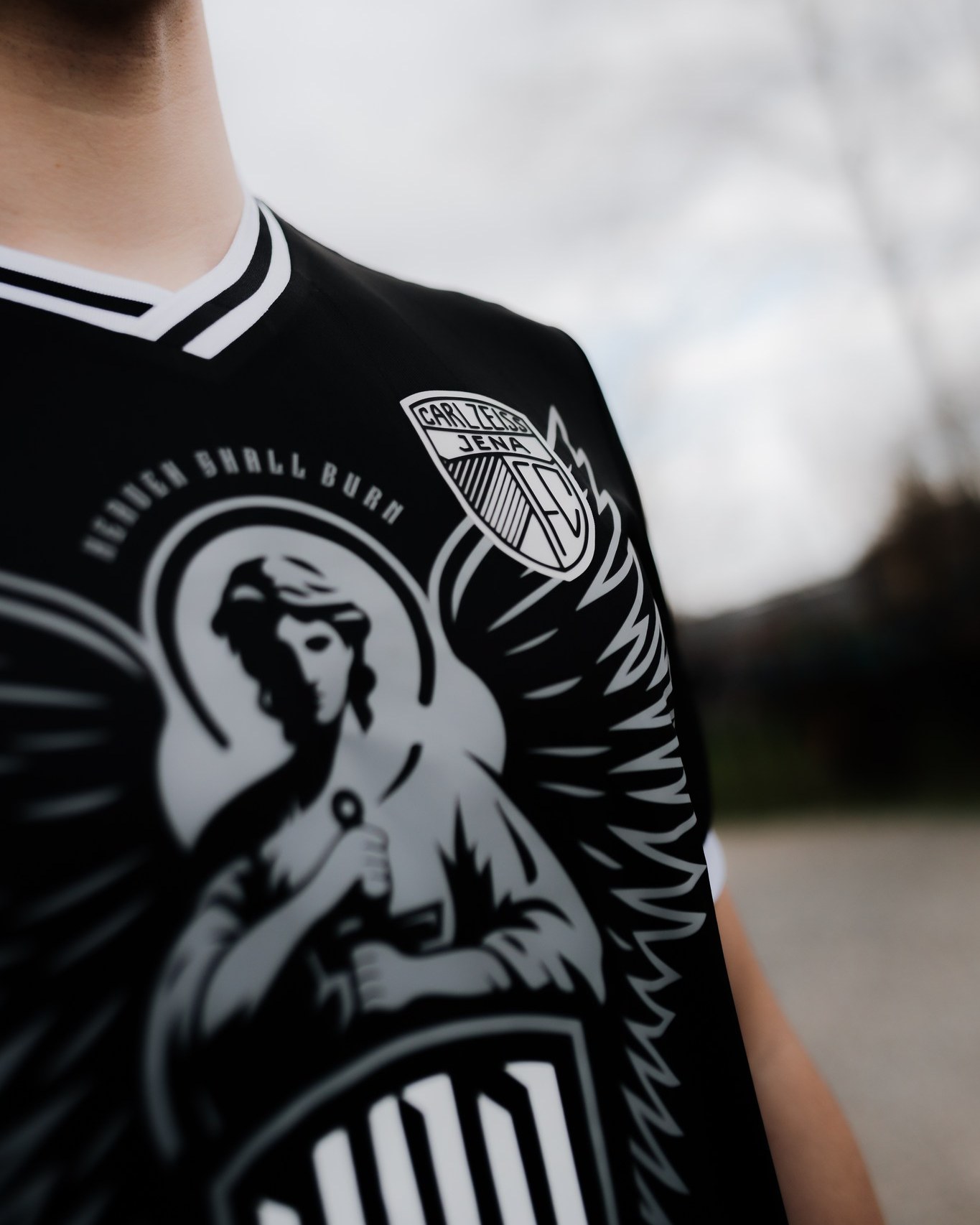 FC Carl Zeiss Jena×heaven shall burn Carl Zeiss Jena X Heaven Shall Burn 2025 Macron Pre-match