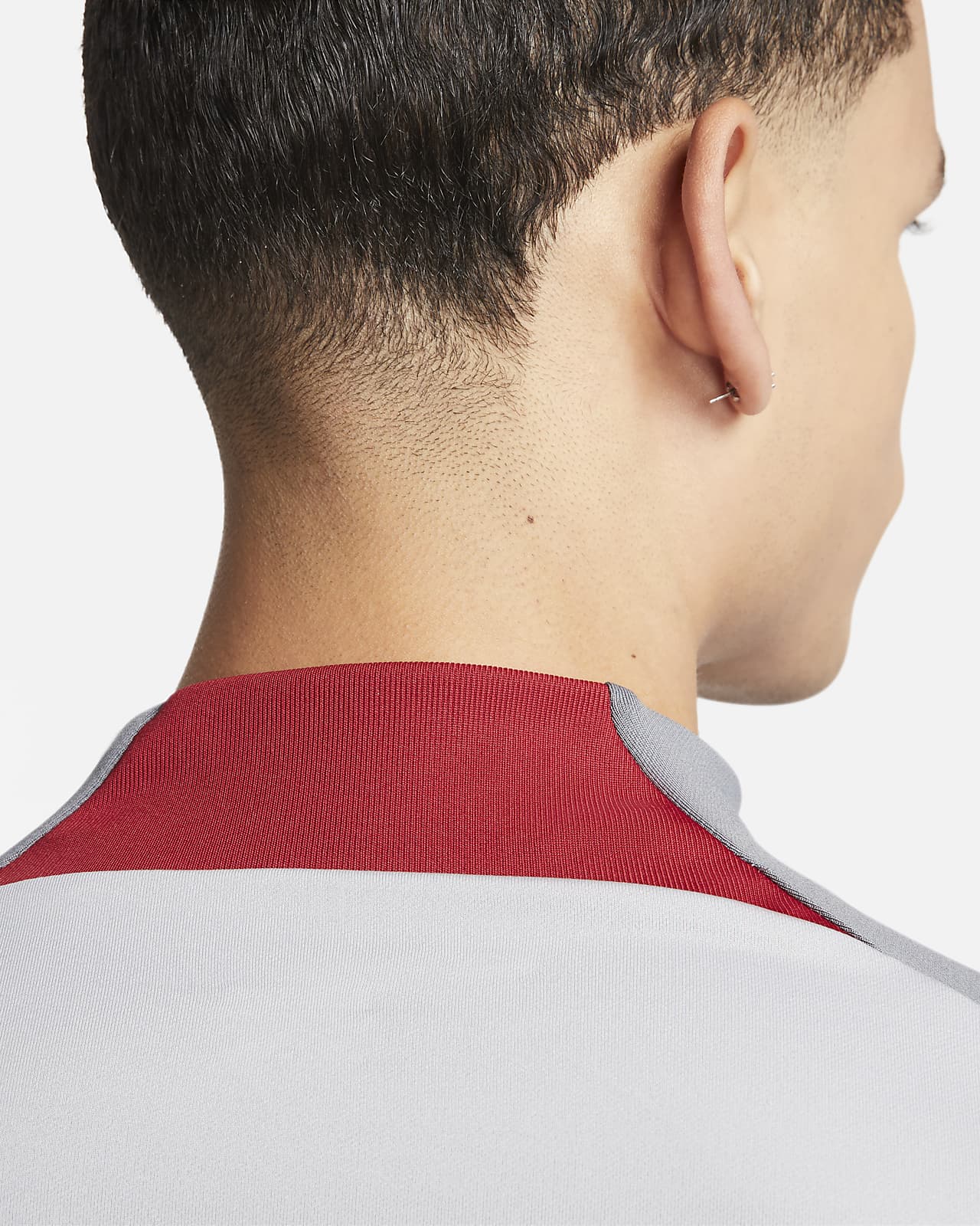 lfc nike mens dark grey strike drill top