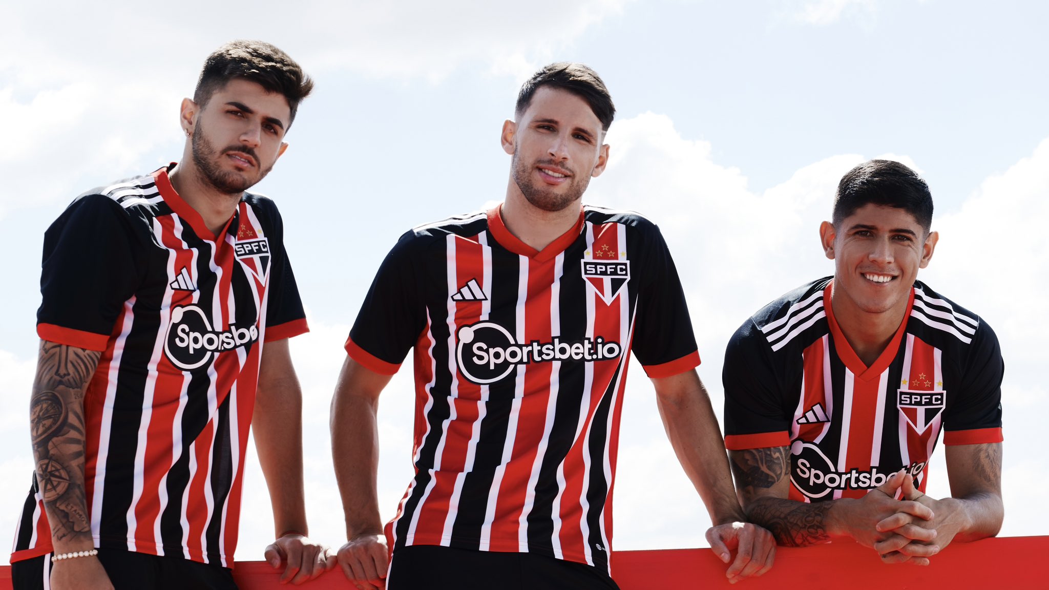 New Sao Paulo Away Jersey 2020- Tri Colour (Red, Black & White) SPFC  Secondary Shirt by Adidas