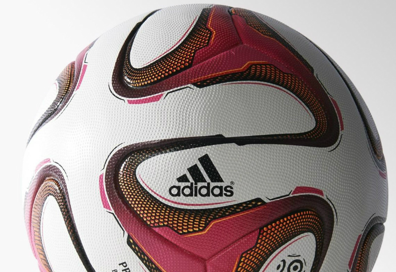 Adidas Pro Ligue 1 Official Match Ball - White / Solar Pink / Collegiate Burgundy / Black