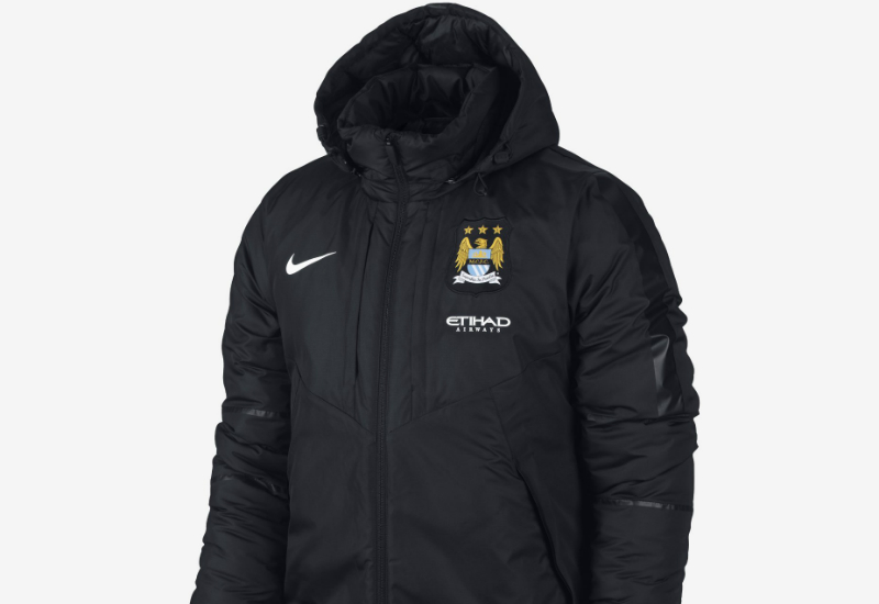 Nike Manchester City FC Squad Medium Fill Jacket - Black / White ...