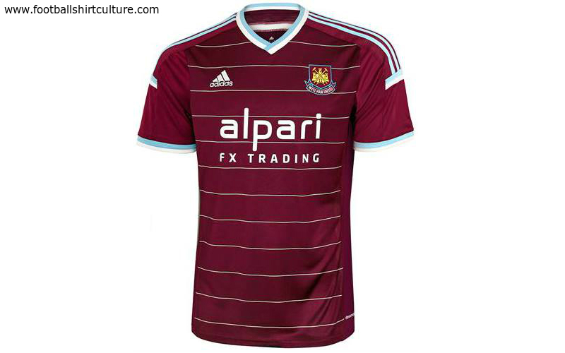 kraan cent tweede West Ham United 14/15 Adidas Home Football Shirt - Football Shirt Culture -  Latest Football Kit News and More