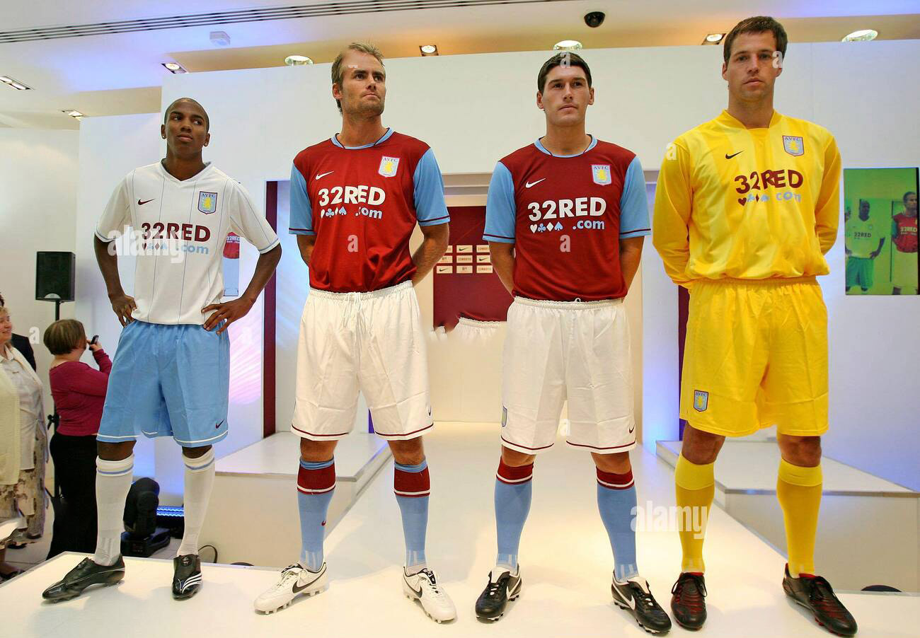 New Aston Villa 07/08 nike football kits official
