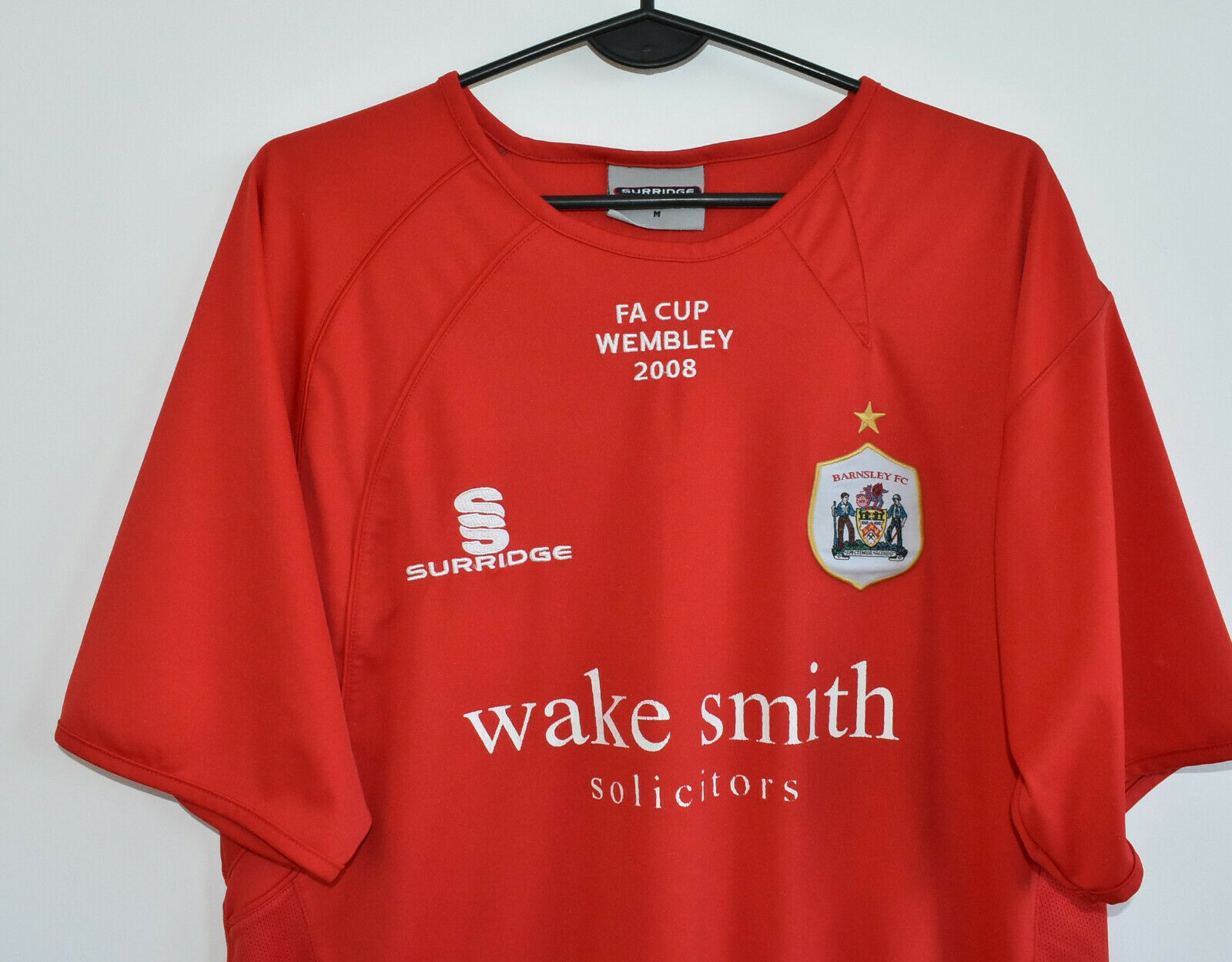 Barnsley Commemorative FA Cup 2008 surridge shirt